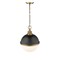 Z-Lite Peyton 2 Light Pendant, Matte Black + Factory Bronze & Opal Etched 619P14-MB-FB - alternate 6